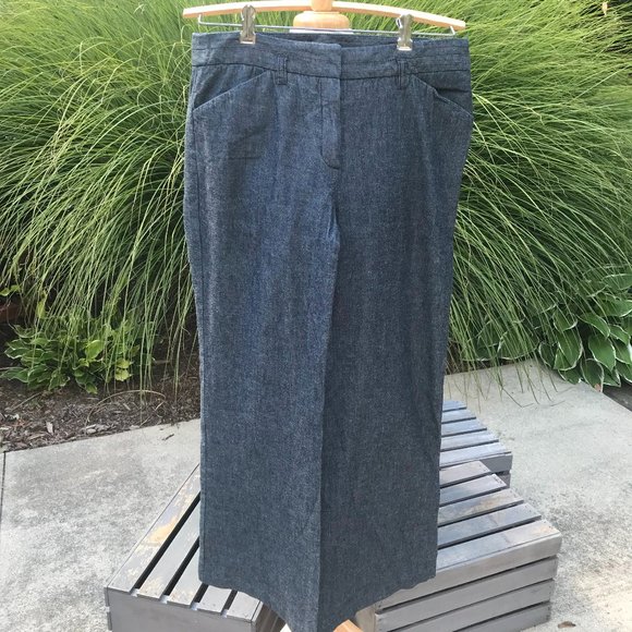 Theory Denim Dress Pants - Size 6 - Picture 1 of 5
